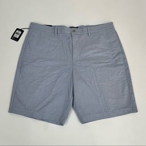 Chaps Mens 40 Bermuda Stretch Oxford Shorts 10" inseam Retreat Blue 40W